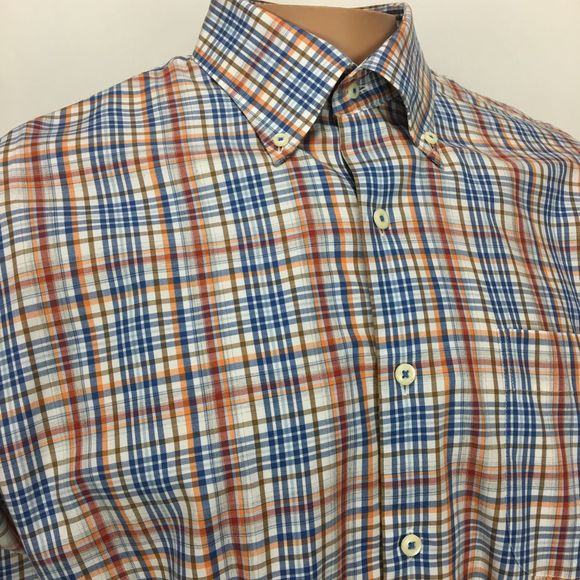 Peter Millar Size Large Plaid Long Sleeve Shirt - Picture 3 of 8